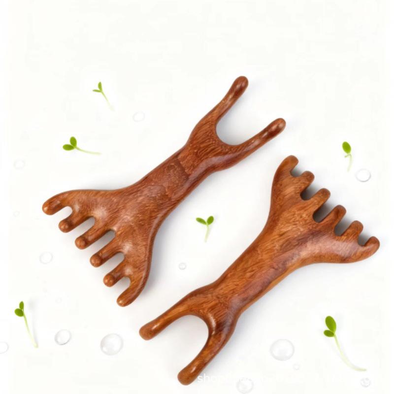 

Dual-Use Frog Massage Tool for Eye & Head Acupoint Stimulation and Scalp Meridian Scraping.