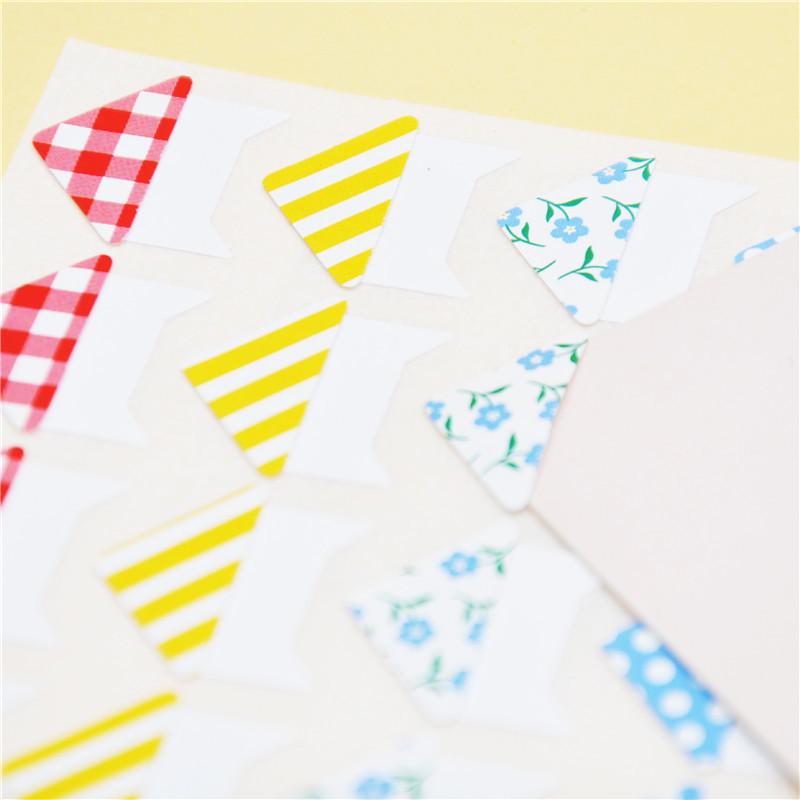 Korean Retro Kraft Paper Photo Corner Stickers, DIY Colorful Album Accessories for Baby Albums