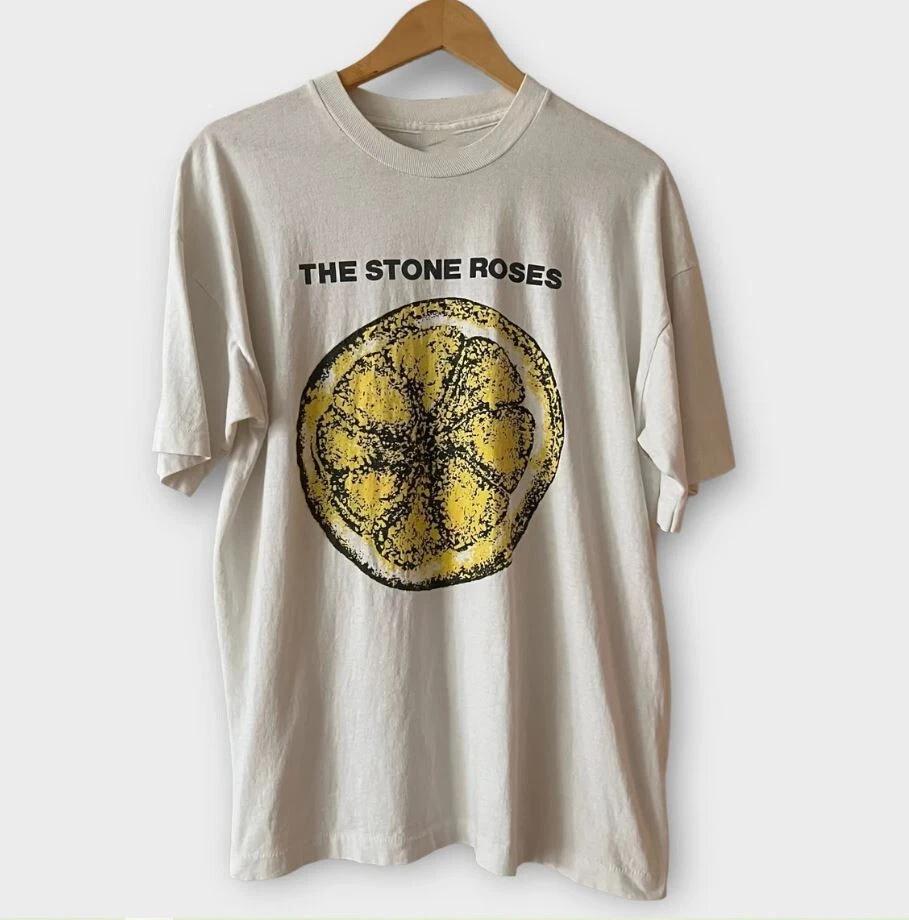 

The Stone Roses Группа Тур Альбом Взрослая Хлопковая Рубашка Короткая Футболка UU804 XL