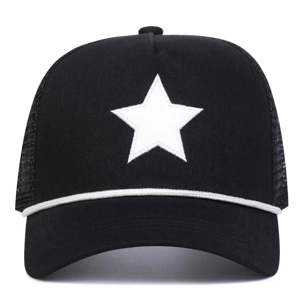 Net Baseball Stitching Embroidered Star Five-Pointed Neutral Gender Women Men For Caps Spring Summer Outdoor Adjustable Casual Hats Sunscreen Hat