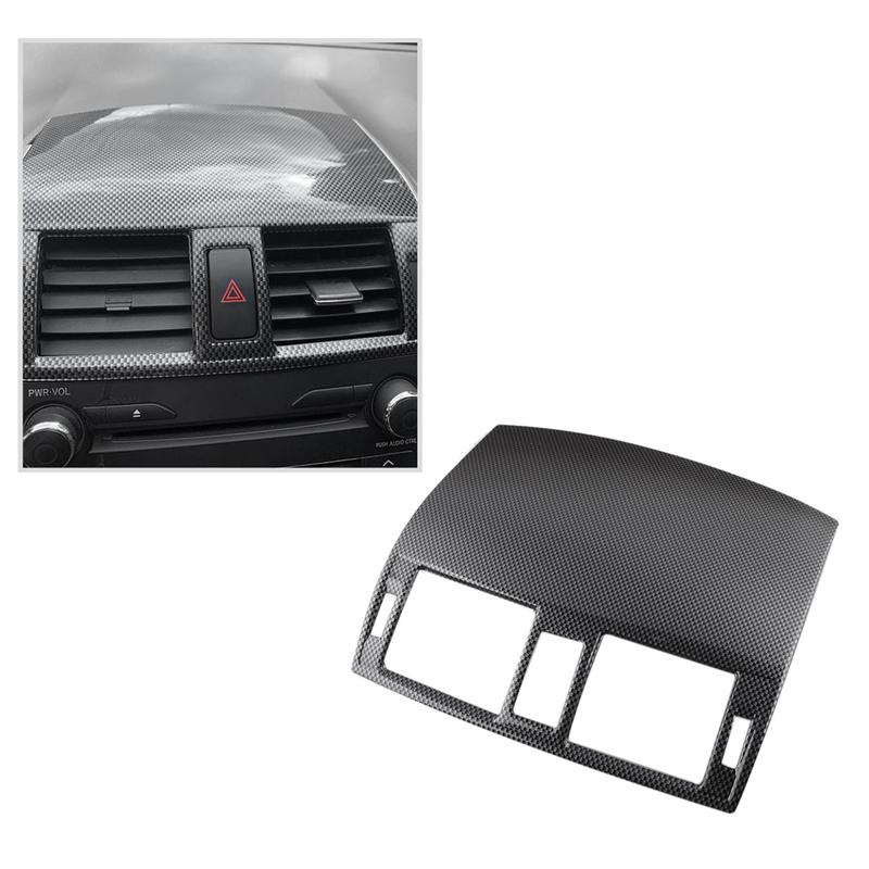 A51K-Carbon Fiber Car Central Console Air Outlet Vent Cover Trim for 2007 2008 2009 2010 2011 2012 2013