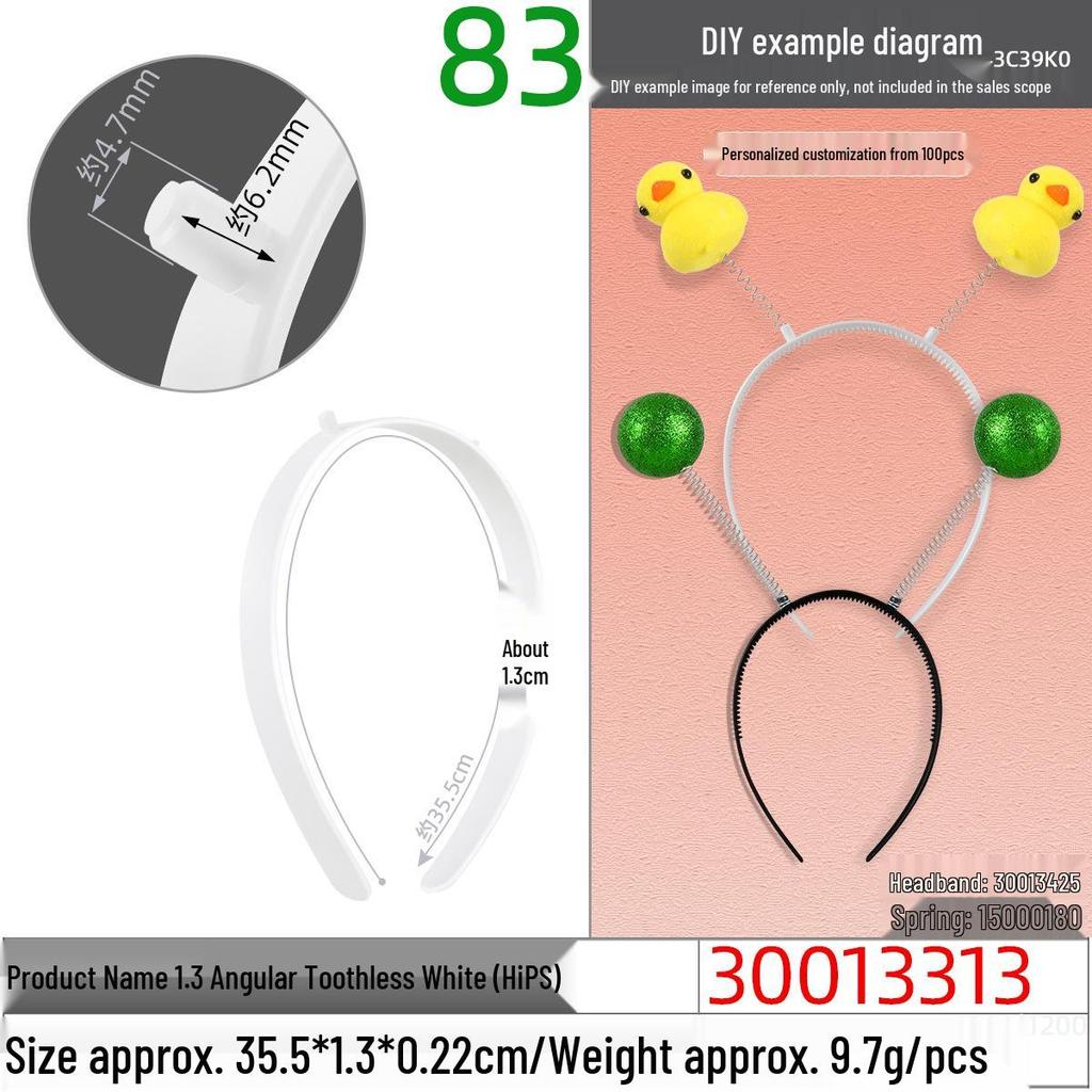 Black Angled Toothless Headband & Hair Clip Set - Christmas Edition