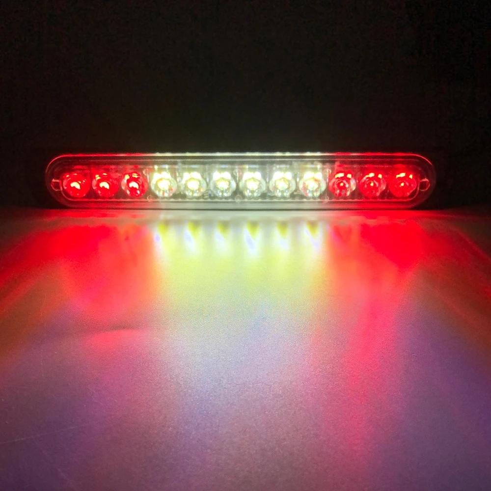 12LED Amber/White Car Truck Emergency Warning Hazard Flashing Strobe Light Bar Auto 12-24V Emergency Flashing Side Marker Light