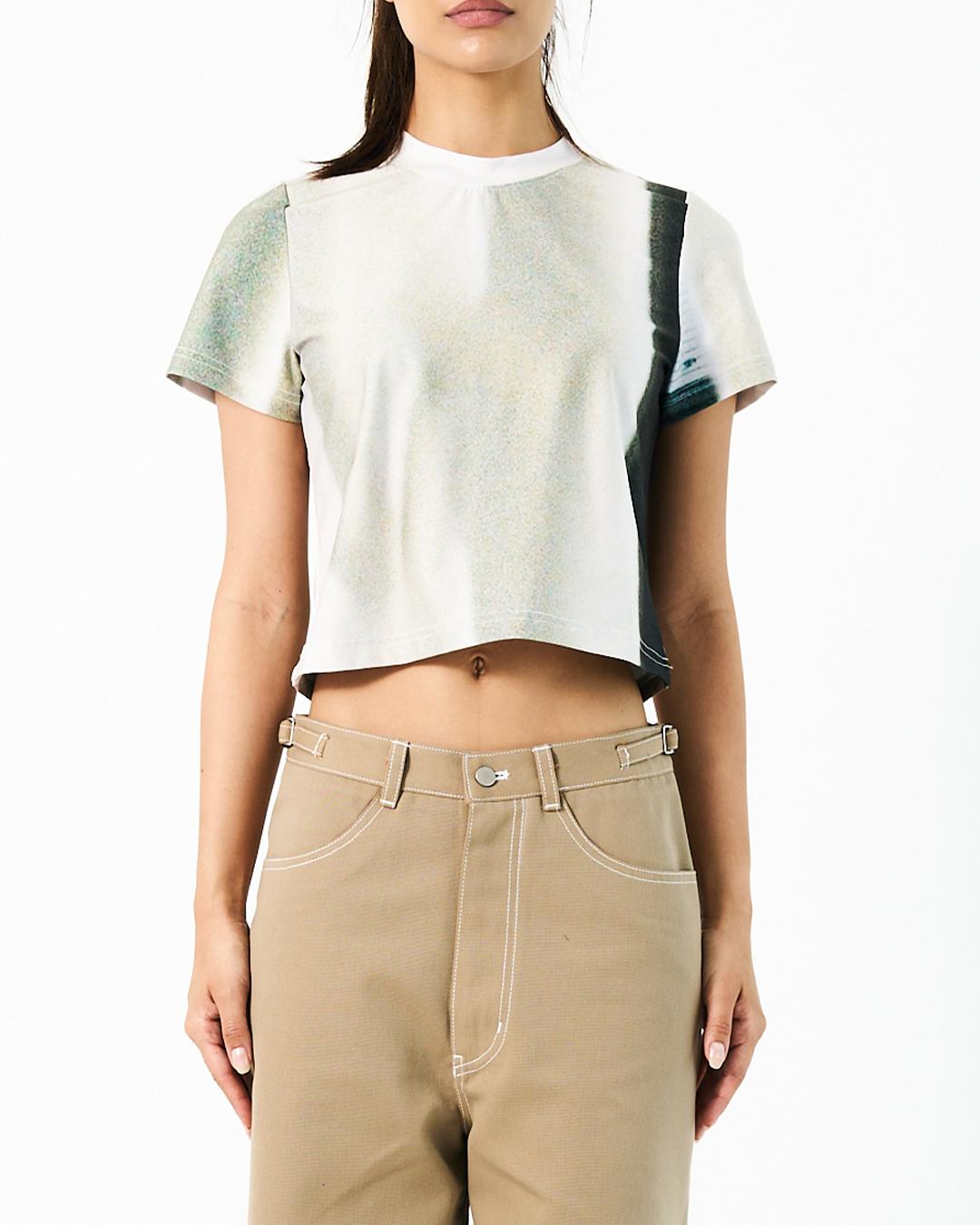 Seen Curtain Crop T-Shirts (Ivory) M