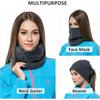 Windproof Face Cover Fleece Balaclava Motorcycle Mask Thermal Neck Warmer Scarf For Cycling Camping Men Women Cold Protection