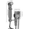 Stainless Steel Handheld Bidet Sprayer Set with Dual-Mode Nozzle Bathroom Cleaning Toilet Spraying Wall-Mounted Modern Chrome