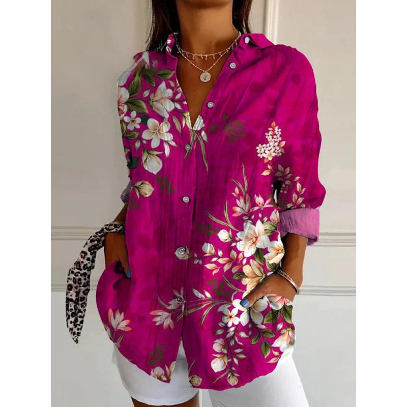 3D Abstract Pattern Women's Long Shirt with Drop Shoulder Sleeves