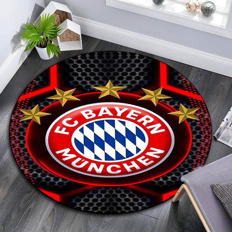 FC Bayern Munchen Pattern Round rug,Carpet Rug for Living Room Bedroom Playroom ,Non-slip Floor Mat,Holiday Gifts and Birthday Gifts.
