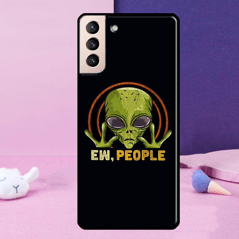 Alien Martian UFO Phone Case For Samsung Galaxy S25 S24 Ultra S9 S10 S20 S21 S22 Plus S23 FE S24 FE Cover