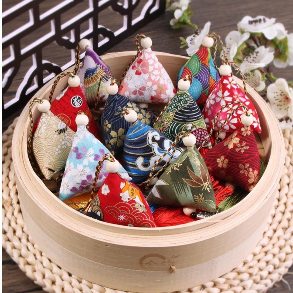 1/2 Stück Abweisend Auto Quaste Anhänger Amulett Segen Quaste Beutel Stickerei Kordelzugbeutel