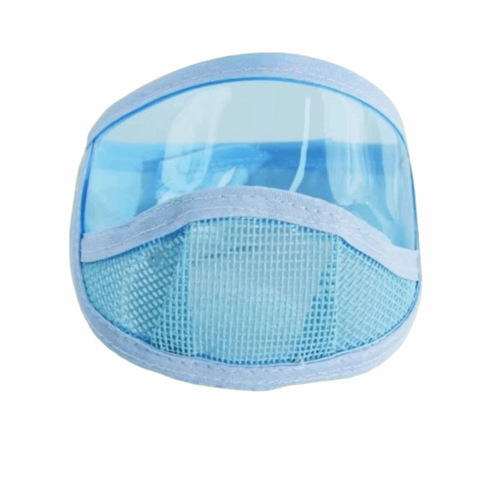 

Transparent Pet Anti-Bite Muzzle Clear Safety Protective Cover Nail Trimming S синий