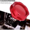 Acouto Automotive Replacement Oil Filler -Aluminium Alloy Oil Filler Cover Engine Fuel for Car (Red)