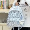 Schoolbag new Japanese ins cute printed schoolbag female sweet leisure travel large capacity student make-up backpack
