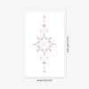 Simple Niche Tattoo Sticker Waterproof Women'S Long-Lasting Line Sun Pendant Line Tattoo Sticker