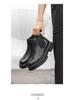 Herren Luxus Britische Chelsea Boots - Dicke Sohle, Hoher Schaft, Schwarze/Braune Leder Stiefeletten