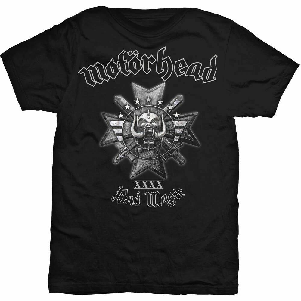 Official Motorhead Bad Magic Unisexs Black T Shirt Motorhead Tee S