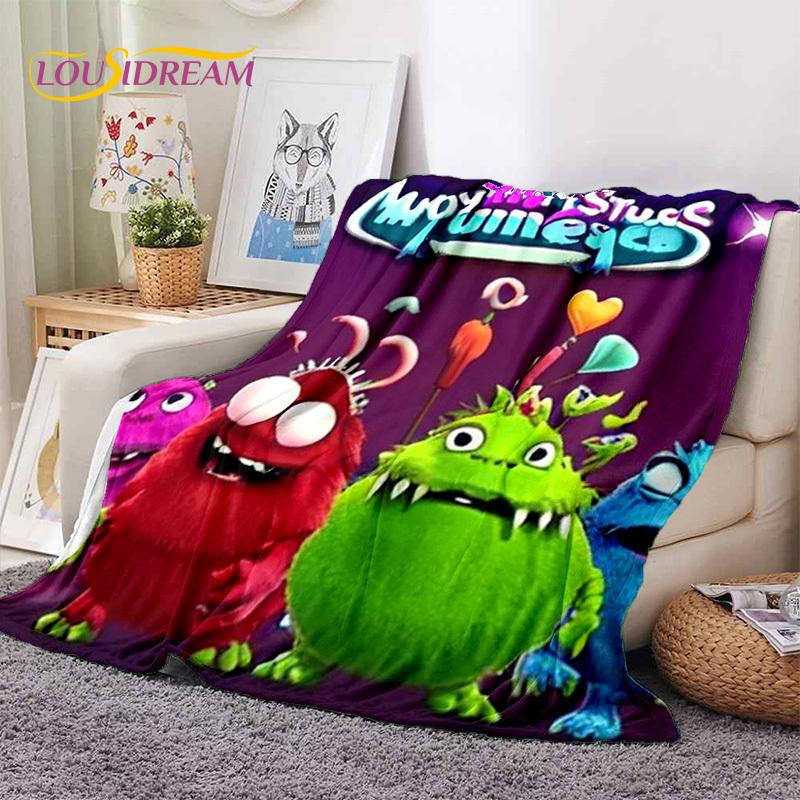 Game My Singing Monsters Cartoon Soft Blankets,Keep Warm Throw Blanket Comfortable Blanket for Picnic Beds Sofa Home Bedroom Kid