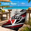 Custom Name Beach Towel SPFC Stars Stripes Microfiber Beach Towel, Lightweight for Summer Travel, Swimming Pool Fan Birthday Gift