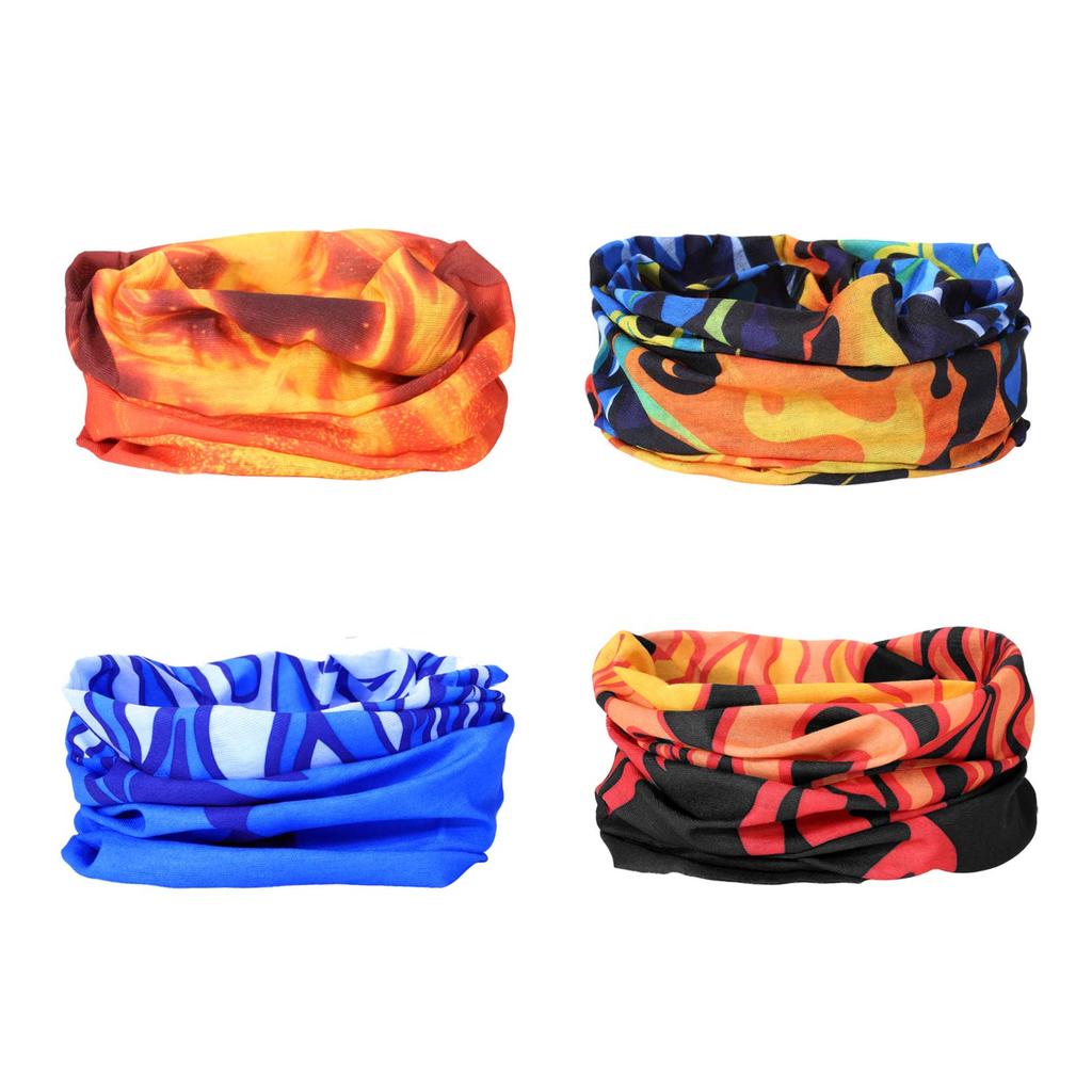 Headband Bandana Balaclava Half Face Mask Shield Head Hair Scarf Neck Gaiter Hat Multipurpose for Women and and Fire Flame Phoenix Black and [SMEHCF]