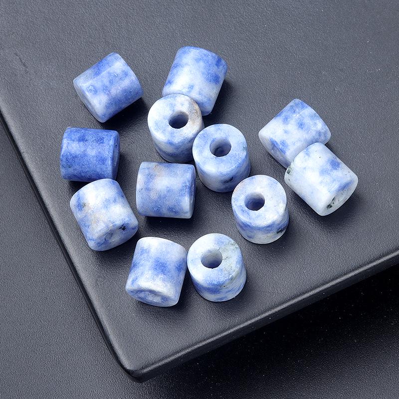 Large Hole Natural Crystal Agate Cylinder Beads 9x9mm, 3mm Hole, DIY Jewelry Accessories.