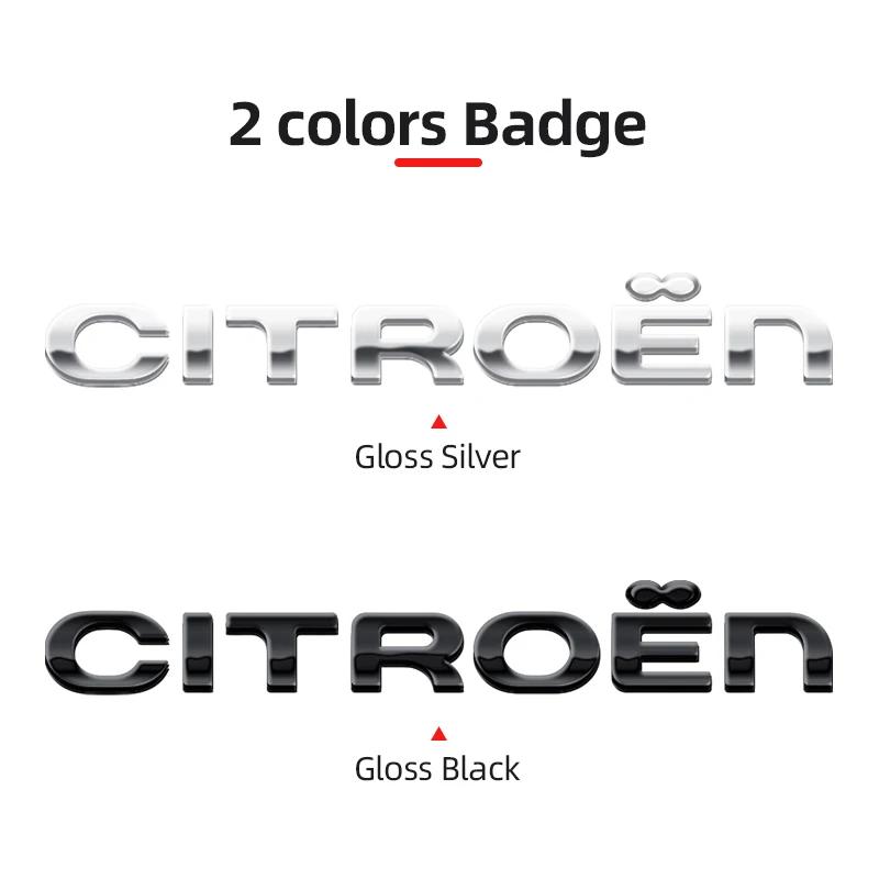 ABS Car Rear Trunk Badge Letter Sticker for Citroen Xsara C3 Picasso Elysee Berlingo C4 Sega Aircross C5 Emblem Logo Accessories
