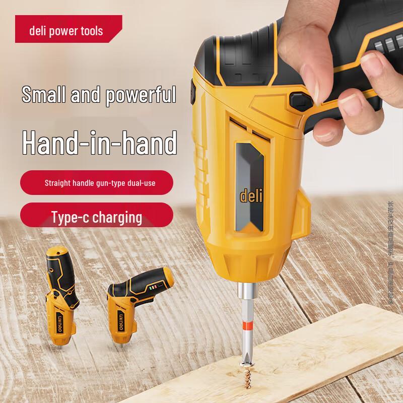 

Deli 4V Cordless Electric Screwdriver CN plug (adapter included)