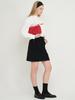 Beirut Suede Mini Skirt Black