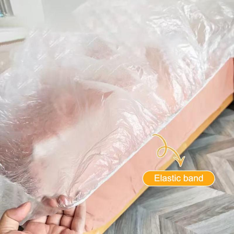 {Summer2} Disposable Dust Covers Elastic Plastic Dust Film Sofa Dustproof For Furniture Dormitory Sofa Wall Painting Dust Prot
