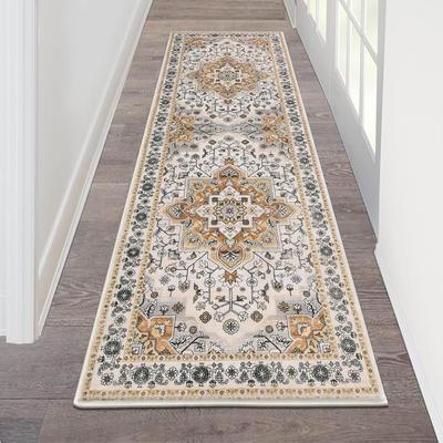 Tapete Vintage Estilo Persa, Tapetes Longos Resistentes a Manchas para Corredor e Hall de Entrada, Tapetes de Quarto para Decoração de Casa