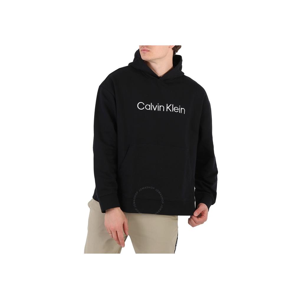 Calvin Klein Minimalist Logo Print Hoodie Men Tops Black 40HM231-BAE