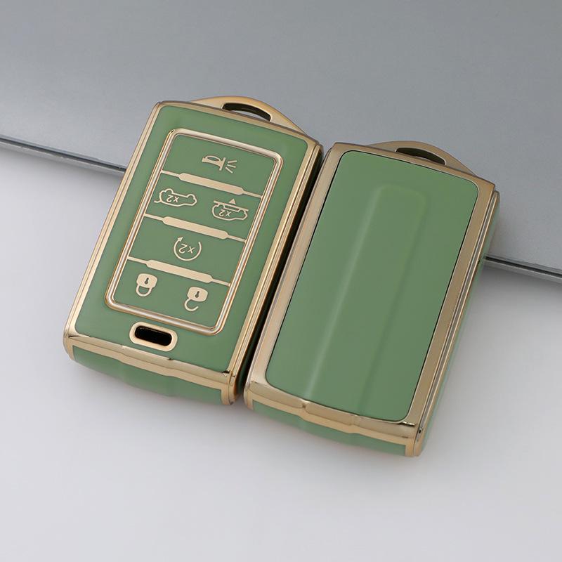 

Gold-Edged TPU Key Cover for JEEP Grand Cherokee