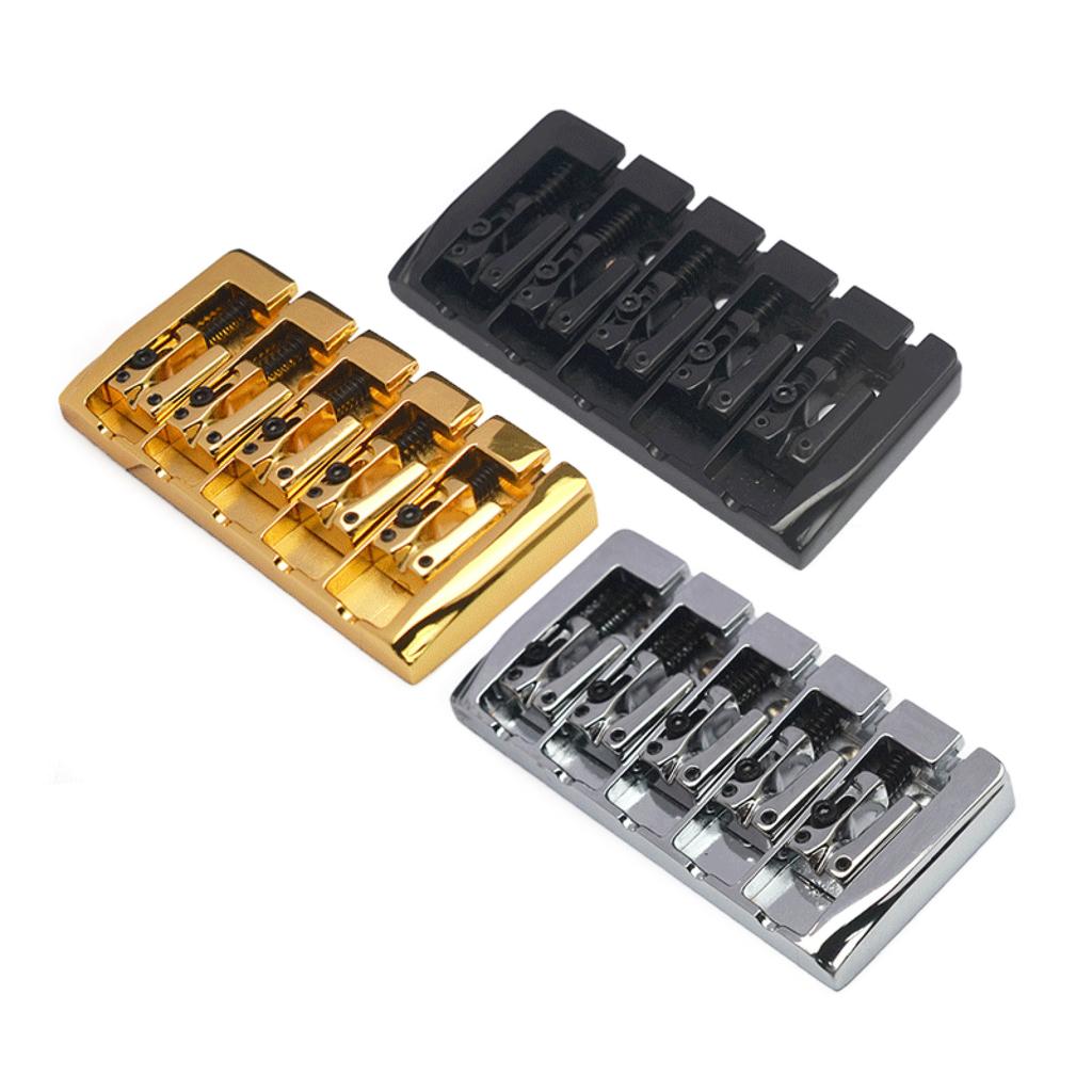 Bass Guitar Bridge Bass Bridge Assembly Replacement Vintage Style 5 String Bass Bridge Electric Bass Guitar Accessory