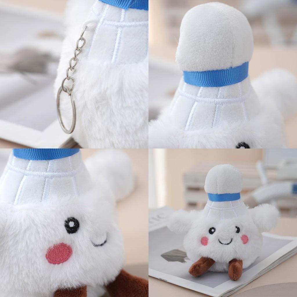 Badminton Keychain Plushie With Pp Cotton Filling For Teens Key Accessory