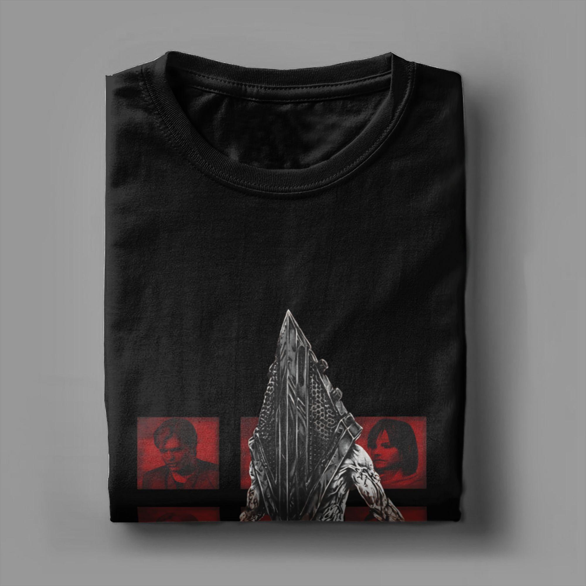 Silent Hill Cotton T-Shirt For Men Summer  Y2K Basic T-Shirts O-Neck Hippie Tees Oversize Cheap Tops - Men s Summer Cotton Gr... S разноцветный
