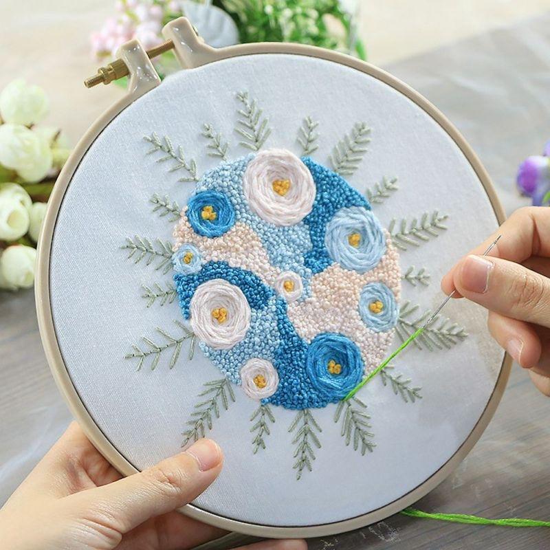 11CT 38x41cm Cross Stitch Kits Embroidery Kit The Tree of Love Stamped