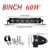 LED Ultra-thin Single-row Strip Light 6D Lens Off-road Front Bar Middle Net Auxiliary Lighting, Car Modification Spotlight