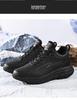 Shuangxing 2024 Men's Black Low-Top Winter Sports Shoes with Plush Lining