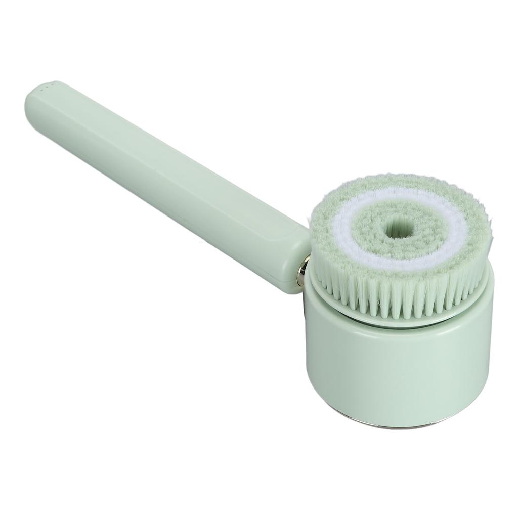 Electric Body Scrubber Brush with 5 Brush Heads Waterproof   Cleansing   Handle Shower Brush