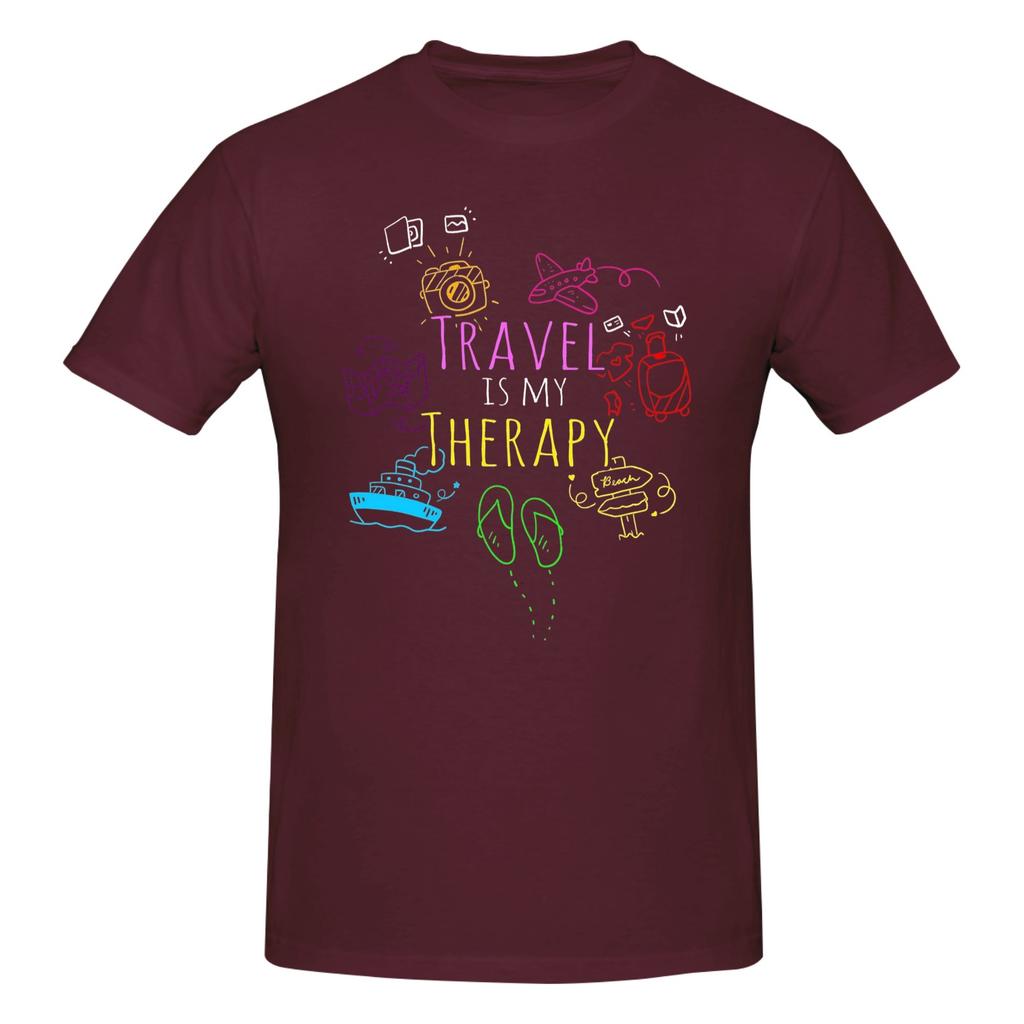 Piece World Traveler Funny Graphic  Cotton TShirt All I Need Is Travel Tops Tees For Unisex