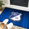 1PC rug Blue And White Shield Millonarios Carpet, Chair Rug,Area Rug for Office Bedroom living rooms bedroom, Doormat decor Christmas fan gifts