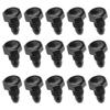 15 Pcs Billiard Bottom Rubber Plug Protection Pad Pole Tail Cover Protection Accessories