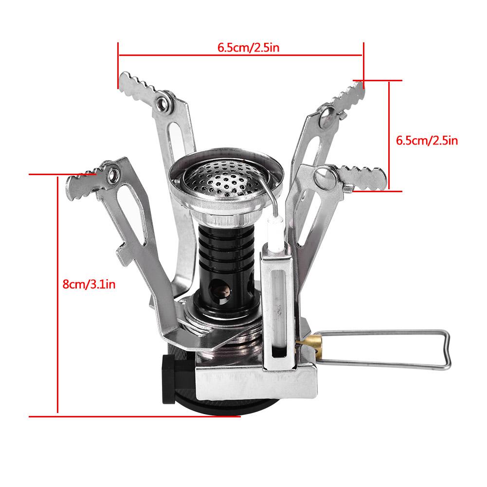 Portable   Lightweight Gas Stove   for Outdoor Camping Picnic Hiking(Black)