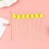 100 Pcs Disposable Bamboo Picks Food Fruit Cocktail Handmade Toothpicks