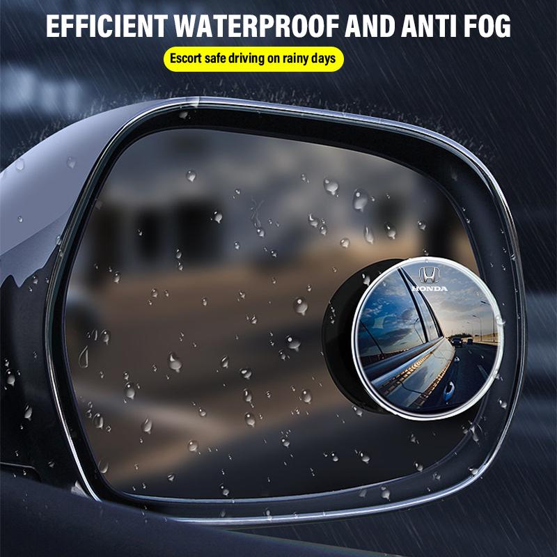 2Pcs 360 Degree Car Blind Spot Rear View Mirror Wide Angle Adjustable For Honda Fit Mugen Insight Type S R VTEC DOHC Modulo Vezel Legend RR Si