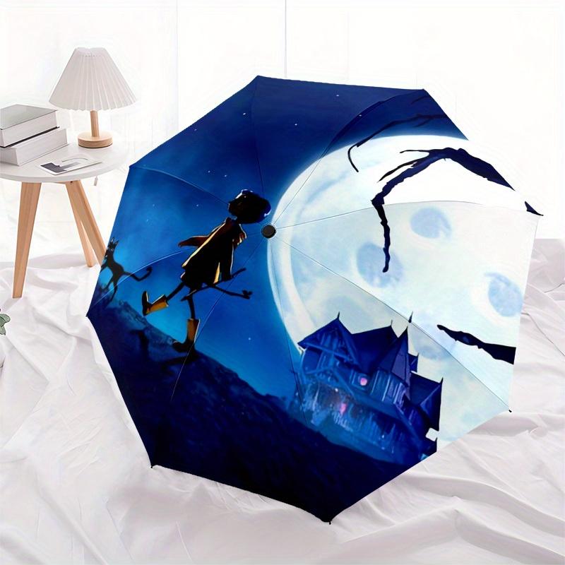 1pc Caroline Moonlit Walk Themed High-quality Umbrella,Automatic Opening and Closing Umbrella,Multi-functional Umbrella G0811082