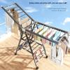 Foldable Indoor Clothes Drying Rack with Quilt Support