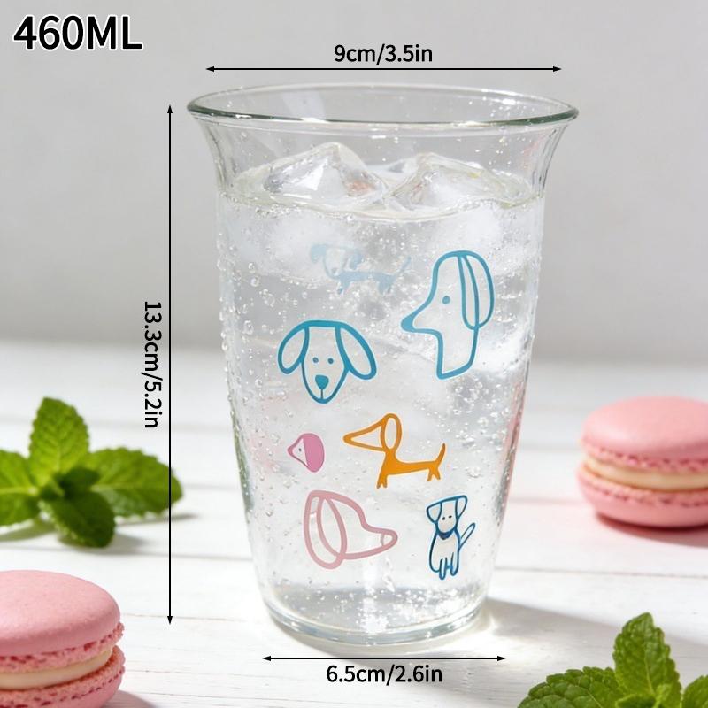 Summer Iced Coffee Cups Clear Glass Cup Milk Juice Water Cup Home Water Glasses Beer Tea Drinking Cup Cocktail Mugs