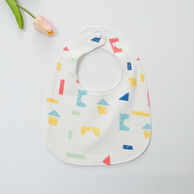 Thick Waterproof Baby Bib - Pure Cotton, Enlarged & Widened for Boys and Girls