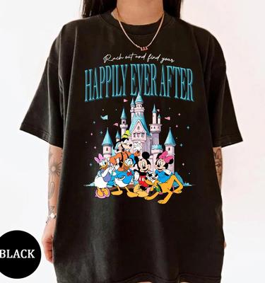 Mickey Disneyland 70. Greif zu und finde dein Happy End Unisex T-Shirt