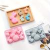 5 Cavities Bunny Silicone Mould for Baking Cake Chocolate Jelly DIY Soap Clay Drip Ice Cubes Dog Food